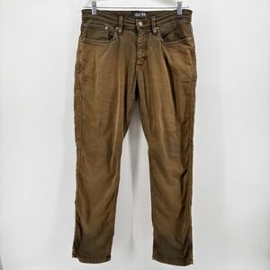 DU/ER N2X Relaxed Taper Pants Mens Brown Performance Stretch Trousers 32x30